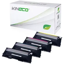 Kineco Tonerset kompatibel zu Samsung CLP-320 XL 4 - Komplettes Tonerset mit 1x Schwarz (1500 Seiten) und 3x Farben (je 1000 Seiten). 100% kompatibel und getestet für zuverlässige Druckqualität.