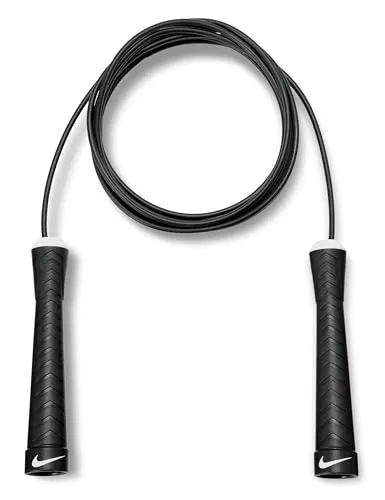 Nike Fundamental Speed Rope – Unisex Springseil - Längenverstellbares Springseil mit strukturierten Handgriffen für ein effektives Training zuhause. Ideal für Fitness und Ausdauer!