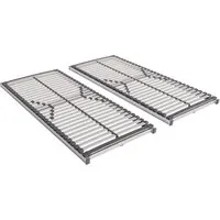 AM Qualitätsmatratzen Stabiler Lattenrost 200x200cm - bis 240 kg belastbar - Lattenrost für 200x200 cm Betten, ideal für Übergewichtige mit hoher Belastbarkeit und stufenlos verstellbarer Festigkeit für optimale Unterstützung.