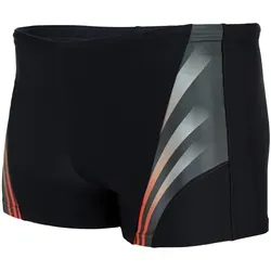 Aquarti Badehose Aquarti Herren Kurze Badehose mit Streifen rot|schwarz XXL
