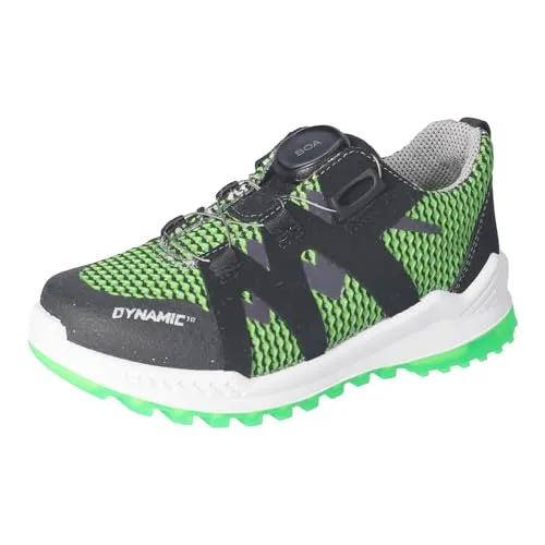 RICOSTA Jungen Low-Top Sneaker Walk - Neongrün/Schwarz, Größe 30 EU - Sportliche Low-Top Sneaker für Kinder mit bequemer Passform und hochwertigem Material. Ideal für Freizeitaktivitäten und im Alltag. Made in Europe für geprüfte Qualität.