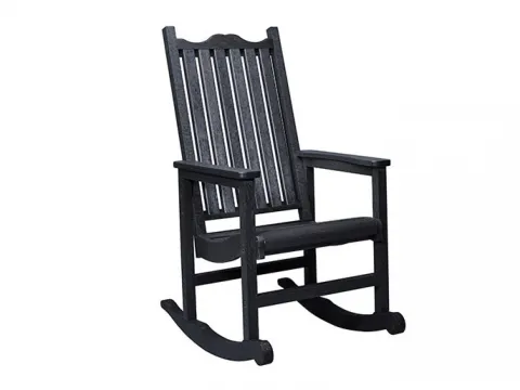 Dresen, Starke Möbel Muskoka Generation Line Porch Rocker C05 Black 8075810030686