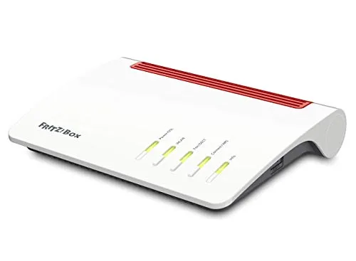 AVM FRITZ!Box 7590 - High-End WLAN Router mit MU-MIMO - Router mit 4x4 MU-MIMO, 1.733 MBit/s (5 GHz) & 800 MBit/s (2.4 GHz), integrierte DECT-Basisstation und Media Server für nahtloses Streaming im Heimnetz.