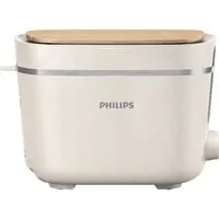 Philips Toaster Eco Conscious Edition - 2-Scheiben Toaster mit 8 Bräunungsstufen, Brötchenaufsatz und nachhaltiger Herstellung aus Altspeiseöl