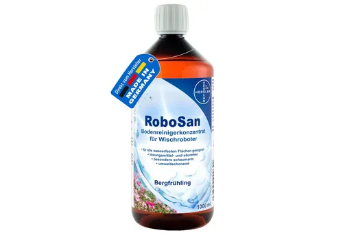 HERRLAN Wischroboter Bodenreiniger - Konzentrat Fussbodenreiniger (1000 ml RoboSan mit Bergfrühling-Duft)