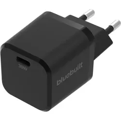 BlueBuilt Power-Delivery-Ladegerät 30 W USB-C Schwarz - Schnelles 30 W USB-C Ladegerät von BlueBuilt für iPhone, Samsung und Tablets. Mit kompaktem Design ideal für unterwegs, lädt dein Gerät in kürzester Zeit auf.