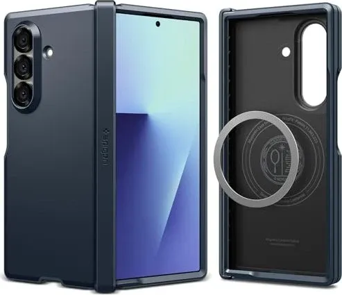 Spigen Tough Armor Pro MagSafe für Samsung Galaxy Z Fold7 - Metal Slate - Robuste Smartphone Hülle mit MagSafe-Kompatibilität, bietet optimalen Schutz und elegantes Design für dein Samsung Galaxy Z Fold7.