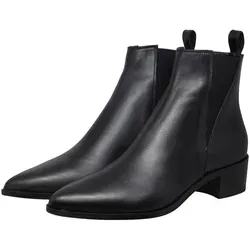 Gallucci Chelsea Boots 30008 - Stiefeletten aus Leder in Schwarz - Wanderschuhe in Größe 36, aus hochwertigem Glattleder gefertigt und mit schmaler Schuhweite für perfekten Tragekomfort.