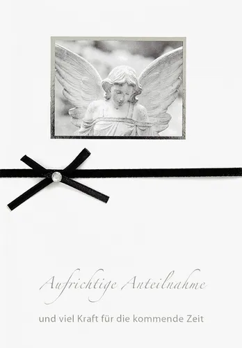Trauer – Beileid – Kondolenz - Beileidskarte im Format 11,5x17cm mit Briefumschl