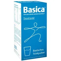 Basica instant Pulver - Nahrungsergänzungsmittel für den Säure-Basen-Haushalt, mit fruchtigem Orangengeschmack. Unterstützt das Wohlbefinden durch basische Mineralstoffe und Vitamine.