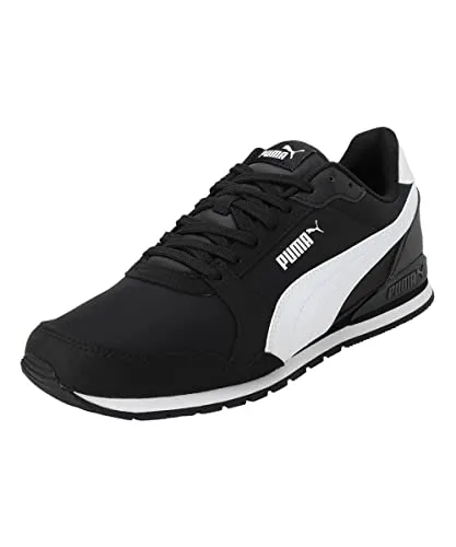 PUMA Unisex ST Runner v3 NL Sneaker - Puma Black-Puma White, 42.5 EU - Herren-Sneaker mit SoftFoam+ Innensohle für optimalen Komfort und CMEVA-Technologie für maximale Performance bei minimalem Gewicht.