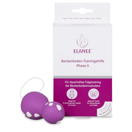 ELANEE Beckenboden-Trainingshilfe Phase II - Beckenbodenmuskeltrainer bei Inkontinenz, für dauerhaftes Training durch passive Stimulation und Steigerung des sexuellen Lustempfindens, geräuschlos und alltagstauglich.