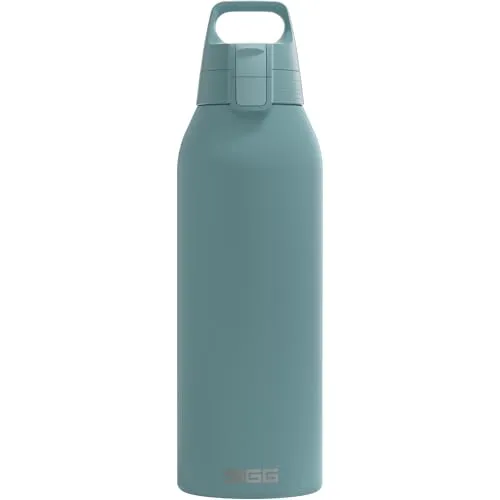 SIGG - Edelstahl Trinkflasche - Shield ONE Morning Blue - Für Kohlensäurehaltige Getränke Geeignet - Auslaufsicher - Federleicht - BPA-frei - Outdoor & Fitness - 1.5 L
