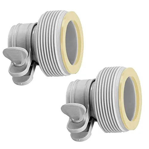 Intex 29061 – Typ-B-Adapter, 2 Stück, Kunststoff, Weiß