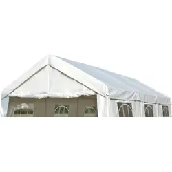 DEGAMO Ersatzdach PALMA 3x6 Meter - Pavillon Ersatzdach aus robustem PVC (480g/m²), frostfest und ideal für Outdoor-Events. Lieferung inklusive Spanngummis für einfache Montage.