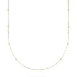 CHRIST Goldkette Damen-Kette 585er Gelbgold - Ketten ohne Anhänger, moderne diamantierte Oberfläche für besonderen Glanz und stilvolles Tragen.