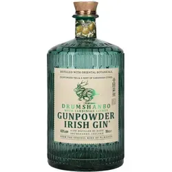 Drumshanbo Gunpowder Irish Gin mit Sardinian Citrus 43% Vol. 0,7l - Premium Gin mit 43% Vol., kombiniert Gunpowder Tea und sardische Zitrusfrüchte für ein erfrischendes Geschmackserlebnis. Ideal für Cocktails oder pur, perfekt für Gin-Liebhaber.