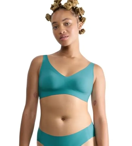 Sloggi Zero Feel 2.0 Soft Bra Quiet Turquoise - Bequemer Büstenhalter ohne Nähte für ein angenehmes Tragegefühl. Ideal für den Alltag und sorgt für einen perfekten Sitz.