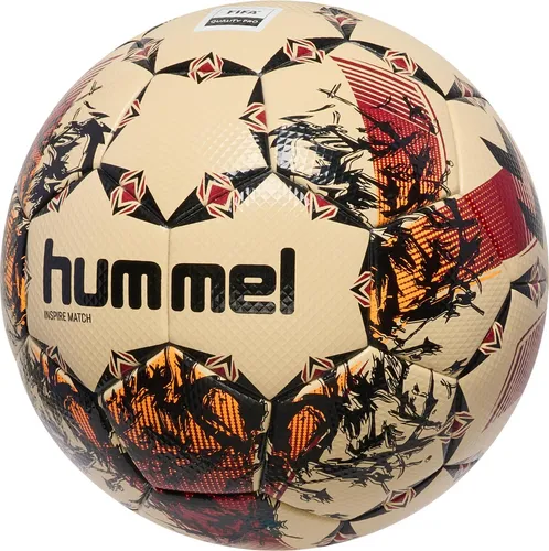 Hummel hmlINSPIRE MATCH FB - Hochwertiger Fußball für Wettkämpfe, mit optimaler Ballkontrolle und langlebiger Konstruktion für intensives Spiel.