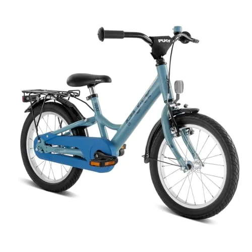 Puky YOUKE 16 Breezy Blue - Kinderfahrrad für kleine Entdecker ab 4 Jahren, mit robustem Aluminiumrahmen und sicherem V-Brake-System für optimale Kontrolle und Fahrspaß.