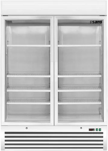 SARO Tiefkühlschrank D 920 mit 2 Glastüren - Kühlschränke mit großzügigem 1078 Liter Volumen, 2 selbstschließenden Glastüren und digitaler Temperaturkontrolle für optimale Lagerung in Gastronomie und Einzelhandel.
