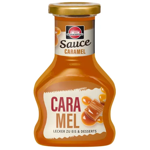 GOURVITA DE Schwartau Dessert-Sauce Caramel 125ml - Pudding & Dessertmischungen, verleiht Cremes und Desserts eine köstliche Karamellnote für unvergessliche Genussmomente.