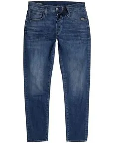 G-STAR Men's 3301 Slim Jeans - Bequeme Passform in Blau - Stylische Jeans aus lederähnlichem Papiermaterial, 5 Taschen und originellem Look für modische Männer.