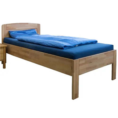 Massivholz Komfortbett Seniorenbett Kernbuche höhenverstellbar 100x200