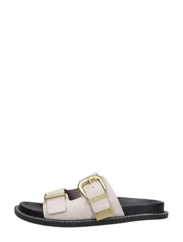 Steve Madden Arch-e Sandalen Weiß EU 39 - Stylische und bequeme Slides - Wanderschuhe mit flacher Plateausohle, gepolsterter Decksohle und hochwertigem Leder. Ideal für Sommerlooks und optimalen Komfort.