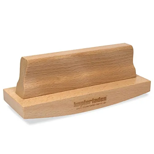Wiegestempel 15 x 5 cm mit eigenem Text und Logo selbst gestalten - Personalisierbarer Abroll-Stempel für große Motive - optional mit Stempelkissen