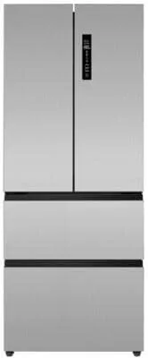 PKM French Door FD403ENFDIX Kühlschrank - Freistehender Kühlschrank mit NoFrost-Technologie und Tür-Offen-Alarm für maximale Frische und Komfort. Ideal für große Haushalte mit 258 l Kühl- und 145 l Gefriervolumen.