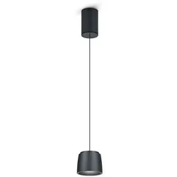 Helestra LED-Pendelleuchte OVE schwarz - Moderne Pendelleuchte aus Aluminium mit 16 Watt und warmweißem Licht (2700K), ideal für stilvolle Beleuchtung in Wohnräumen.