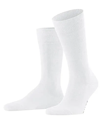 FALKE Herren Socken Family M So Baumwolle einfarbig 1 Paar, Weiß White 2000, 43-46