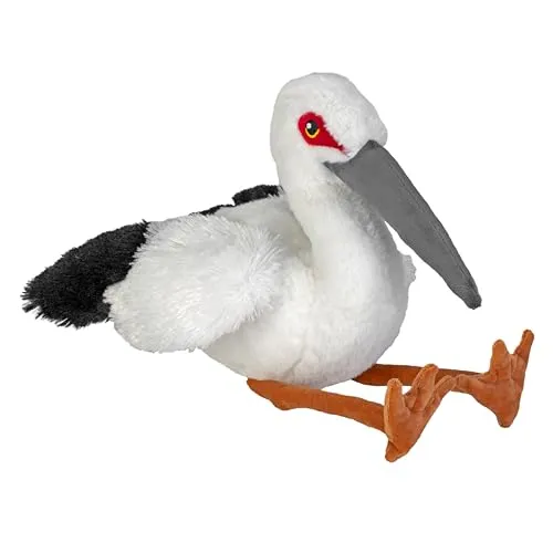 Wild Republic - Kuscheltier - ECO Cuddlekins - Storch - Entdecke den charmanten ECO Cuddlekins Storch! Dieses umweltfreundliche Kuscheltier begeistert mit weichen Flügeln und einem freundlichen Blick. Ideal zum Kuscheln und Spielen – ein perfektes Geschenk für Kinder und Liebhaber nachhaltiger Spielzeuge.