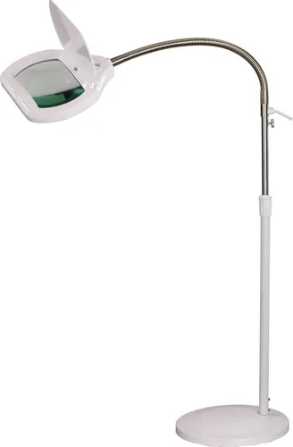 LED Lupenleuchte 8071LED-S mit Standfuss - Tischleuchte mit 72 SMD LEDs, ideal für präzise Arbeiten. Die 3-Dioptrien-Lupe und blendfreies Licht reduzieren Augenermüdung und sorgen für detailreiche Sicht.