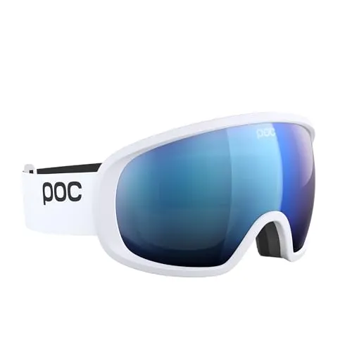 POC Fovea Skibrille - hydrogen white/partly sunny blue (8704) One Size - Herren & Unisex Skibrillen mit innovativer Clarity-Glas-Technologie für optimale Sicht und UV-Schutz, perfekt für ambitionierte Wintersportler.