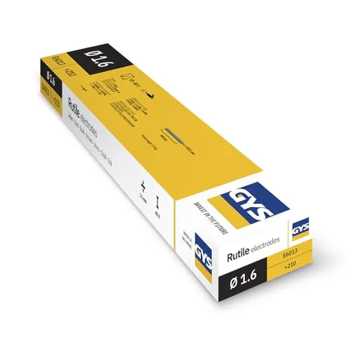 GYS Rutile Elektroden Stahl - Ø 1,6 mm - kleine Schachtel - Hochwertige Schweiß-Elektroden für langlebige und robuste Schweißarbeiten, ideal für Werkstatt und Privat. Original GYS-Qualität für beste Ergebnisse.