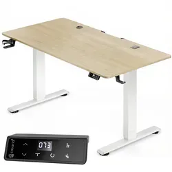 CASARIA® Höhenverstellbarer Schreibtisch elektrisch 120 x 60 cm mit Wireless Charger - Ergonomischer Schreibtisch für flexibles Arbeiten: Höhenverstellbar von 72 bis 117 cm, inkl. Wireless Charger und USB-Anschlüssen. Ideal für Büro und Gaming, mit leiser Motorleistung und praktischen Features.