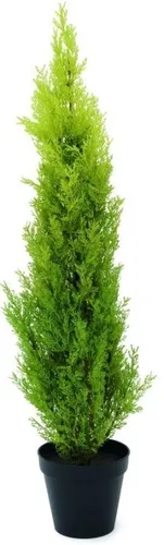 Europalms Zypresse, Leyland, 90cm - Kunstpflanze - Sonstige - Natürliche Optik, ideal für Innen- und Außenbereiche, pflegeleicht und sofort einsatzbereit im Dekotopf.