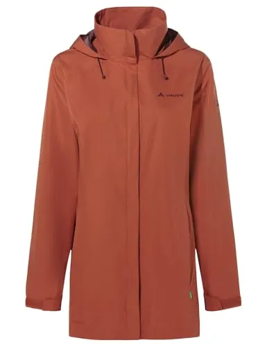 VAUDE Womens Escape Parka buckeye - Größe 42 Damen - Funktionsjacken, wind- und wasserdichter Allrounder für jede Jahreszeit mit regulierbarer Kapuze und optimalen Ärmelbündchen für perfekten Sitz.