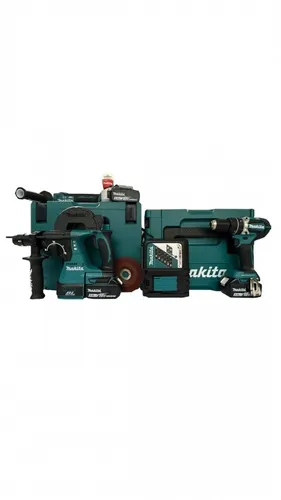 Makita DLX3119TJ 18 V 5 Ah Elektrowerkzeugset - Werkzeugset mit 18V 5Ah Akku, ideal für professionelle Anwendungen und hohe Leistung bei jeder Aufgabe.
