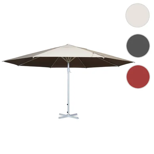 Sonnenschirm Meran II - 5m Gastronomie Marktschirm mit UV-Schutz - Sonnenschirme: 5m großer Marktschirm aus robustem Polyester und pulverbeschichtetem Aluminium, windstabil und regenbeständig, ideal für Gastronomie und Garten.