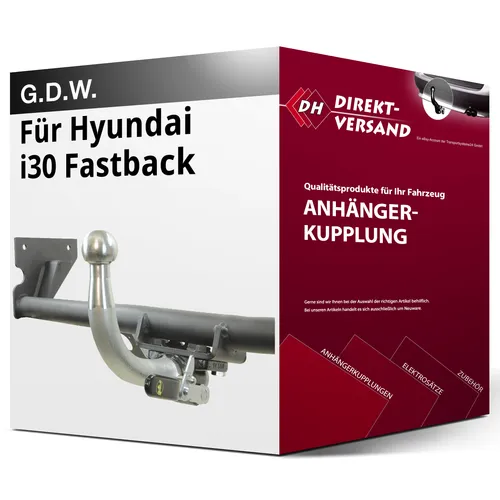 Kupplung für Hyundai I30 Fastback n-Line Ab 06/2017 - Anhängerkupplung für Hyundai I30 Fastback, ideal für den sicheren Transport von Anhängern und Lasten.