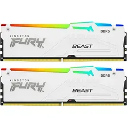 Kingston CL30 FURY Beast RGB EXPO - 32GB DDR5 Arbeitsspeicher - DDR5 PC Arbeitsspeicher mit lebendiger RGB-Beleuchtung und automatischer Plug N Play-Übertaktung auf 4800MT/s für beeindruckende Gaming-Leistung.