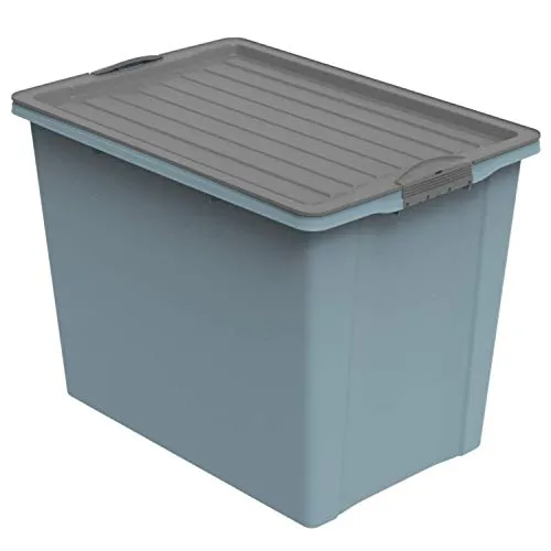 Rotho Compact Aufbewahrungsbox 70l mit Deckel und Rollen - Praktischer Aufbewahrungsbehälter mit 70 Litern Volumen, ideal für die übersichtliche Lagerung von A3-Materialien. Mit Rollen für einfache Mobilität und einem beidseitig verwendbaren Deckel.