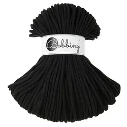 Bobbiny Premium 5 mm 100 m Black Schnur - Schwarz