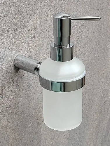 OBI Mindora Seifenspender mit Halterung Messing Verchromt Germany