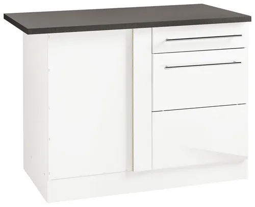 KOCHSTATION Eckunterschrank KS-Trient 110 cm - Eleganter Eckunterschrank »KS-Trient« für individuelle Küchengestaltung. Mit pflegeleichten Oberflächen und praktischer Schublade bietet er zusätzlichen Stauraum und verbindet stilvoll zwei Schrankreihen.