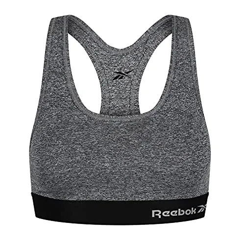 Reebok Women's Simone Training Bra - Grau, Small - Funktionsunterwäsche mit elastischem Polyamid für perfekten Sitz und täglichen Komfort. Feuchtigkeitsableitender Stoff sorgt für ein angenehmes Tragegefühl beim Training.