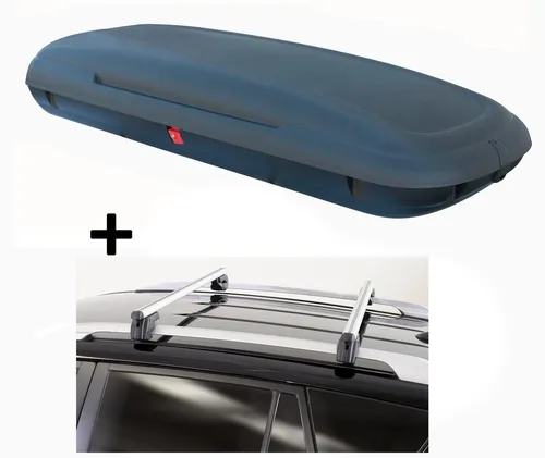 Dachbox VDPCA480 Liter mit Dachträger Sherman für Hyundai Lavita 01-10 - Gepäckträger mit 480 Litern Stauraum, ideal für Reisen und Outdoor-Aktivitäten, passend für Hyundai Lavita 01-10